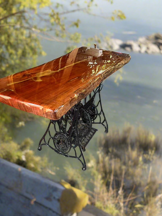 Cherry wood gold river table