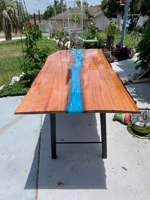 Red Cedar with Blue River and Matching benches