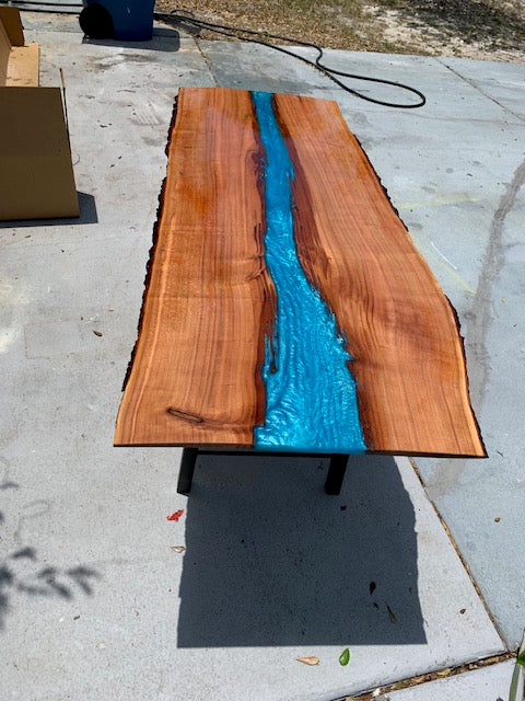 Red Cedar with Blue River and Matching benches