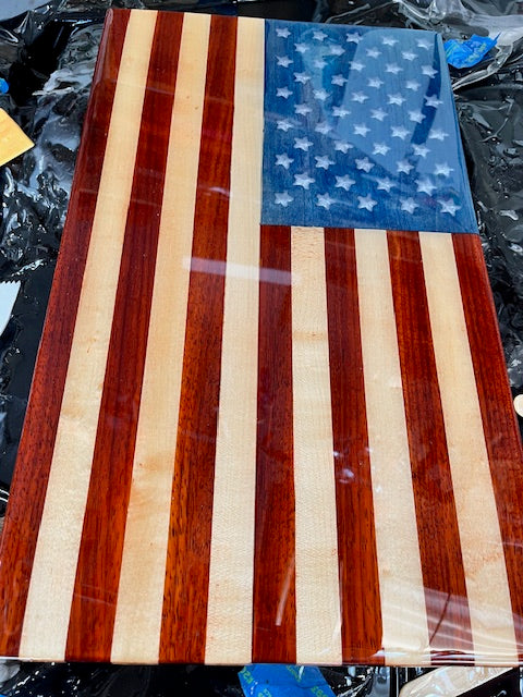 Epoxy coated American Flags