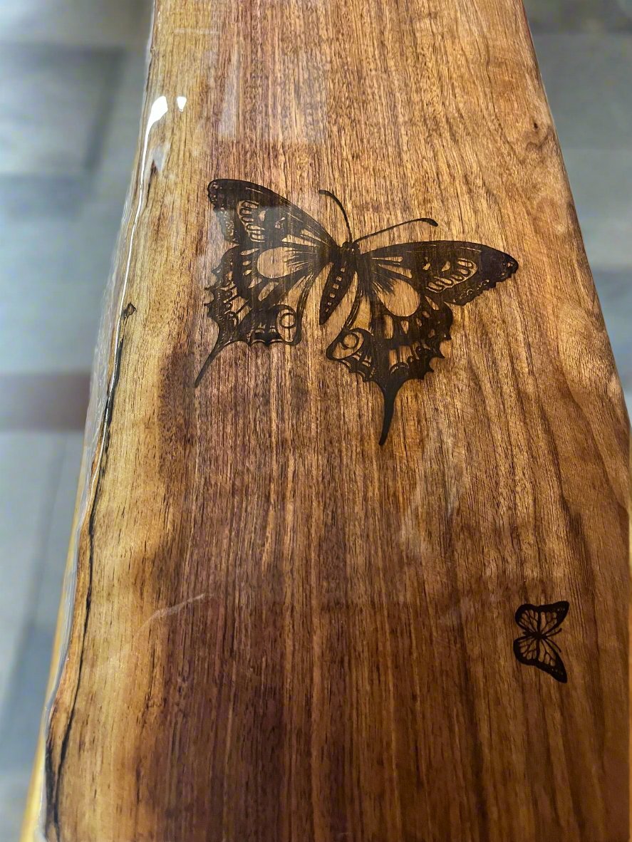 Black Walnut Butterfly Bench