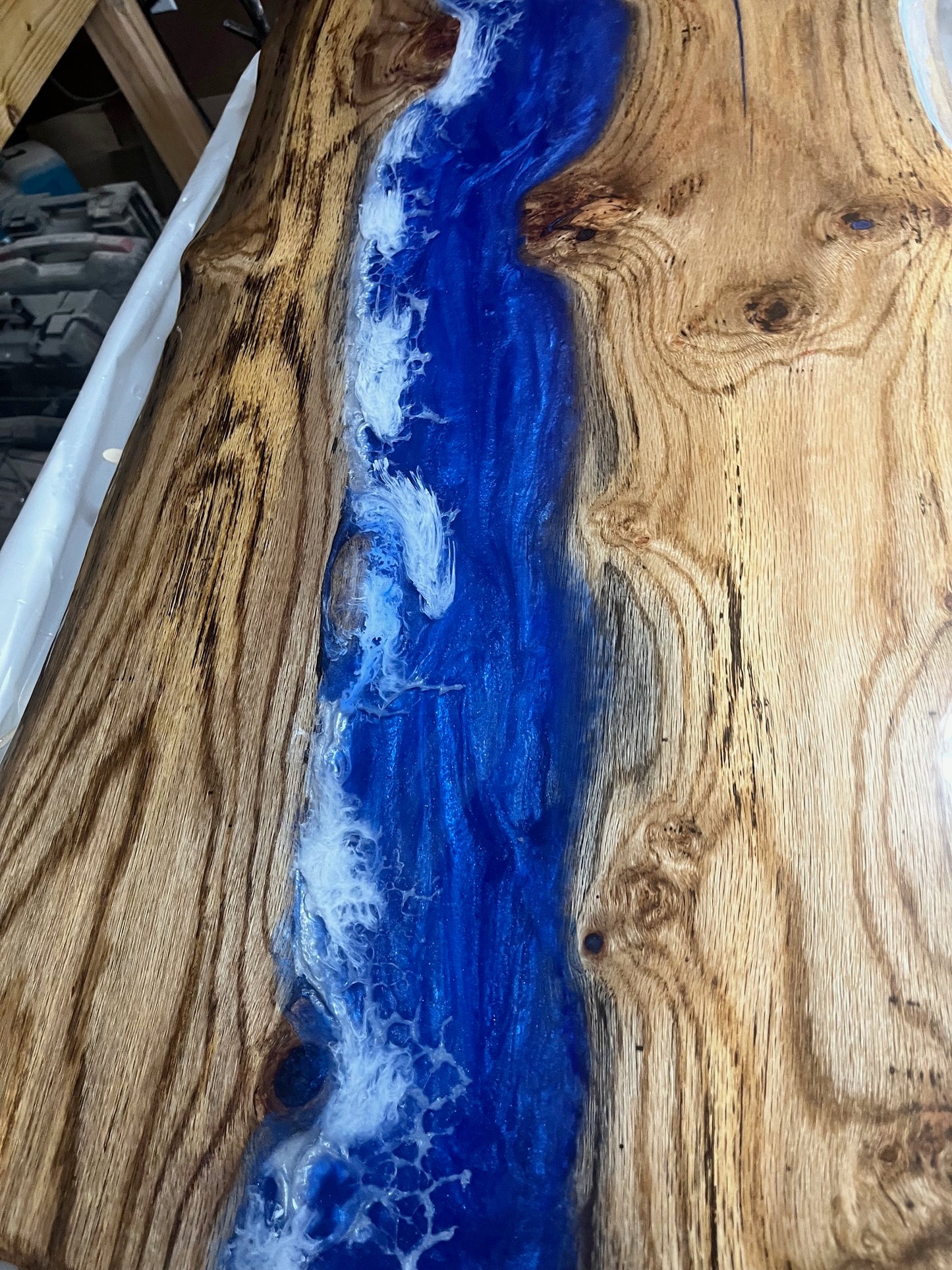 Blue river wave Coffee Table