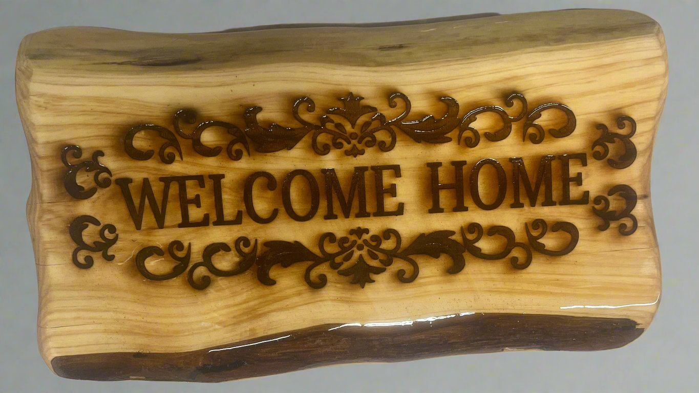 Fancy Welcome Home Plaque